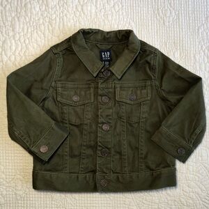 GAP Kids Toddler Olive Green Jacket Size 18 - 24 months